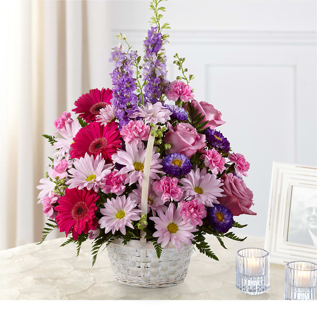 Pastel Peace Basket – Cypress Gardens Flower Shop, Miami FL