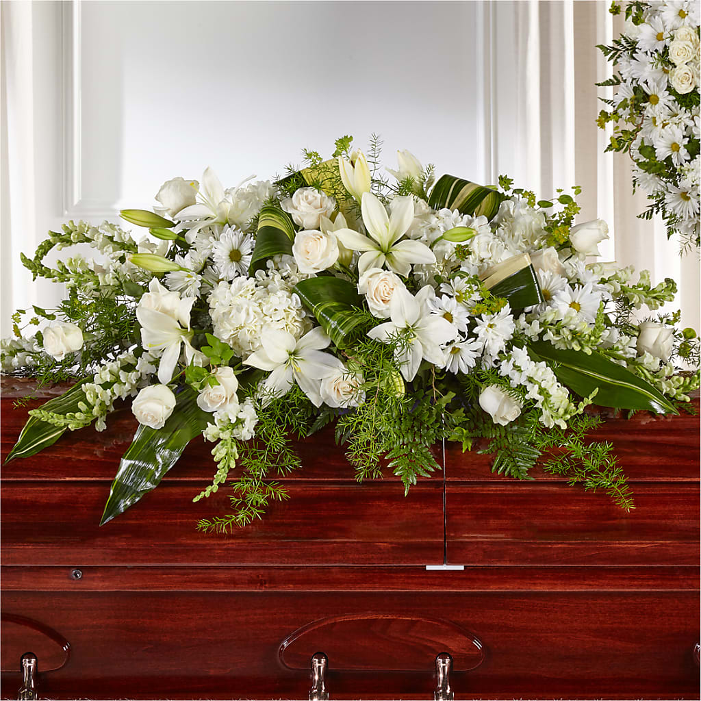 Abundance Casket Spray – Cypress Gardens Flower Shop, Miami FL