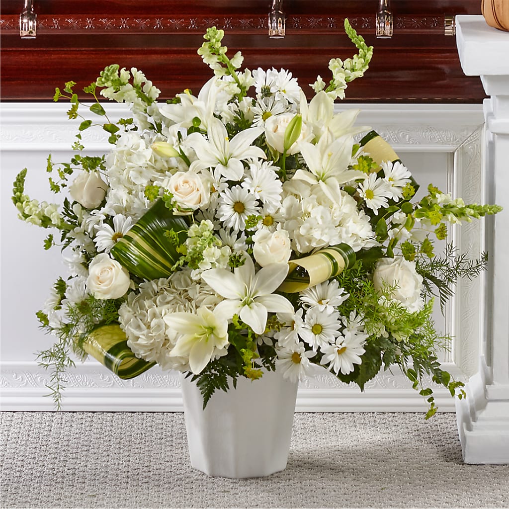 Thoughts of Tranquility Floor Basket – Cypress Gardens Flower Shop, Miami FL