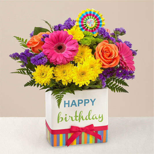 Birthday Brights Bouquet –  Cypress Gardens Flower Shop, Miami FL