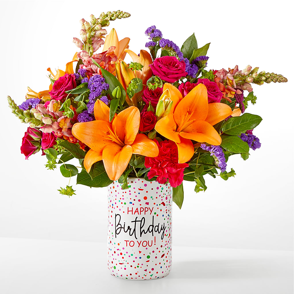 Birthday Palooza Bouquet –  Cypress Gardens Flower Shop, Miami FL