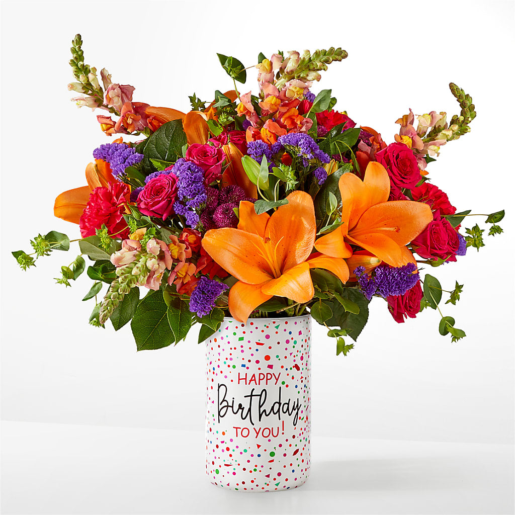 Birthday Palooza Bouquet –  Cypress Gardens Flower Shop, Miami FL