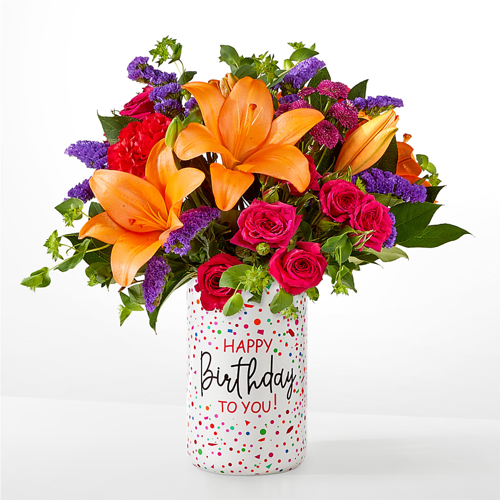 Birthday Palooza Bouquet –  Cypress Gardens Flower Shop, Miami FL