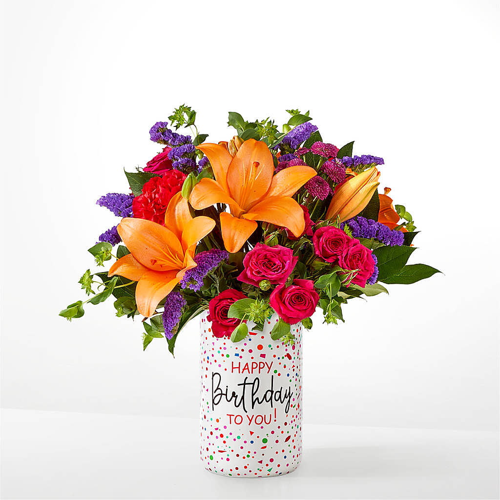Birthday Palooza Bouquet –  Cypress Gardens Flower Shop, Miami FL