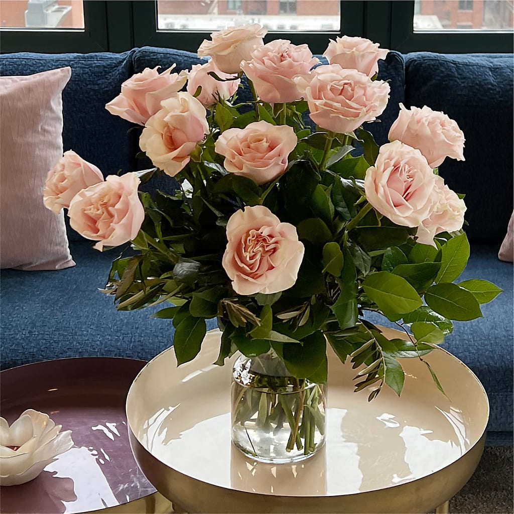 Long Stem Pink Rose Bouquet –  Cypress Gardens Flower Shop, Miami FL