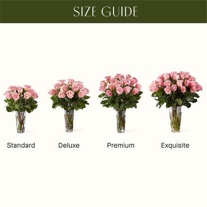 Long Stem Pink Rose Bouquet –  Cypress Gardens Flower Shop, Miami FL