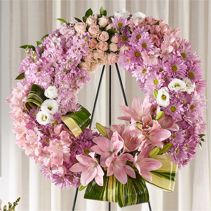 Gift of Warmth Wreath –  Cypress Gardens Flower Shop, Miami FL