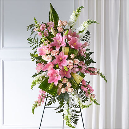 Elegant Embrace Standing Spray –  Cypress Gardens Flower Shop, Miami FL