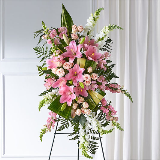 Elegant Embrace Standing Spray –  Cypress Gardens Flower Shop, Miami FL