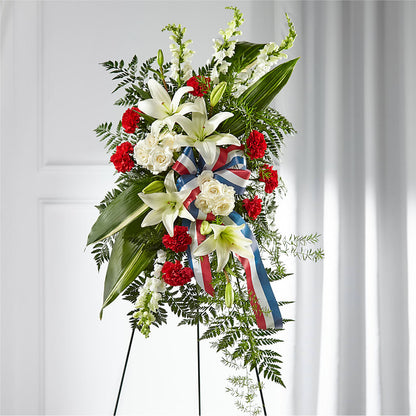 Stars of Life Standing Spray –  Cypress Gardens Flower Shop, Miami FL