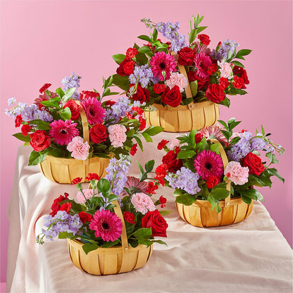 Pink Picnic Basket –  Cypress Gardens Flower Shop, Miami FL